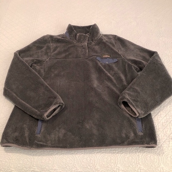 Ll Bean Hi Pile Fleece Pullover. Size Xl.